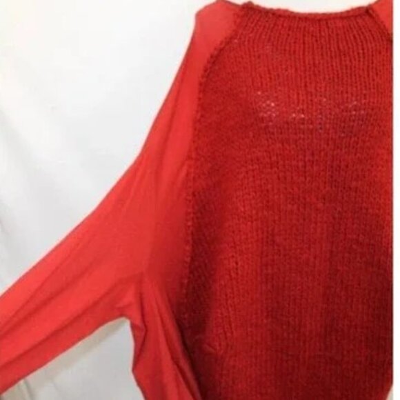 Rundholz Red Sweater Mixed Media Oversized - Picture 6 of 8